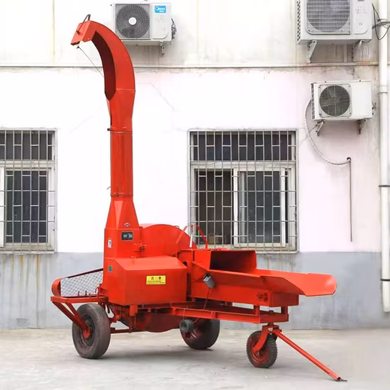 Cortador de palha de forragem de silagem pequena Máquina de corte de grama molhada e seca Cortador de palha de grama